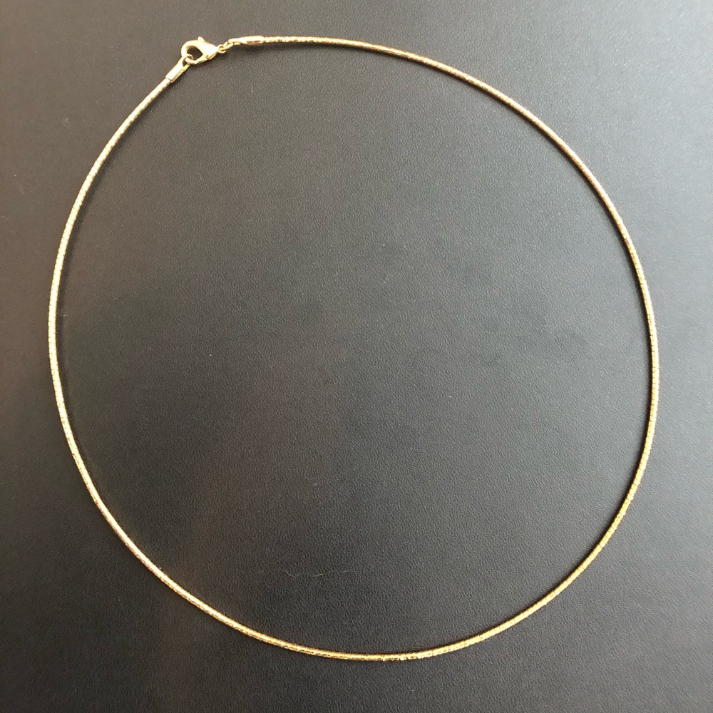 Gold Collar Style Necklace (vintage ?)